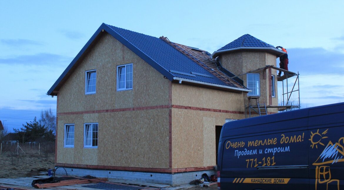 Строительство сип дома - делаем крышу - фото 029